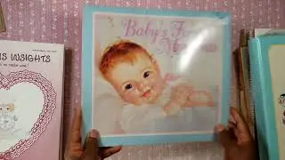 (SOLD) Destash Junk Journal Box: Vintage Hallmark Wedding/Baby Albums & More