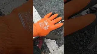 waterproof working gloves! #winter #cold #snow #arborist #arb #climbing #2023 #short #shorts #work