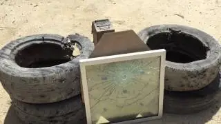 5 bullets were fired on 5mm car glass