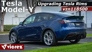 Upgrading the Tesla Model Y's Rims With Vicrez Wheels & Tires!