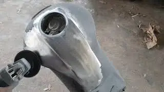 Mais um prejuízo ! como repintar tanque de moto .