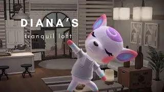 Diana's yoga & massage studio + loft HHP | Using sticker designs door + windows | ACNH SPEED BUILD