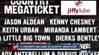 Country Megaticket sales for 8 concerts at Ruoff Home Mortgage Music Center begin Friday