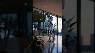 Robot cleaning Home #robot #cleaning #technology #futuristic #trending #viral #ai #science