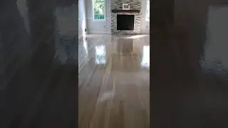 White Oak hardwood flooring with country white stain color #woodworking #woodfloors