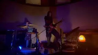 Jacob Moth channeling music at a ceremony in The Magic Garden, Denmark