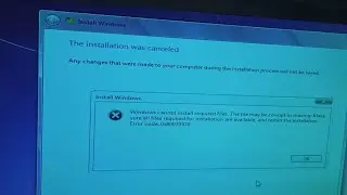 Error Code 0×80070570 || Windows Cannot Install Required File || Windows Error 100% Solve.