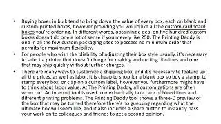The Cost of Custom Packaging