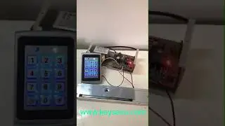Standalone Keypad and rfid card access reader with magnetic lock with feedback  #accesscontrol