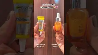 Testing Garnier vs Lakme vitamin C serum🎀✨ #ytshortsindia #ashortaday #shortsfeed #shortsvideo #fyp