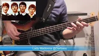 [The Beatles] Lady Madonna - Bass Cover 🎧 (with bass notes & tabs 🎶pdf)