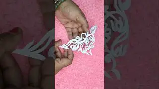 Paper Cutting Art Kirigami Paper Snowflakes #funart #meditativeart #paperart #paperartwork