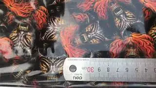 New Style 0.5m/1m Width Skull and Flame Water Transfer Printing Films Hydrographic Film Aqua Print