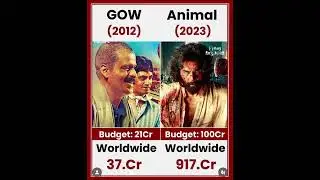 Gow VS Animal movie comparison box office collection #viral #trending #shorts #animals #gow