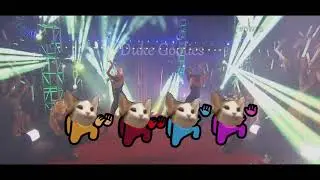 Among Us distraction dance  animation Pop Cat
