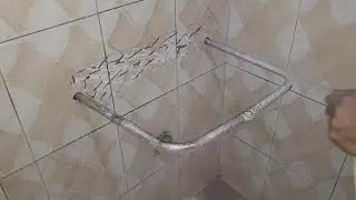 طريقة تثبيت حامل حوض مغسلة بدون تكسير How to install a metal faucet