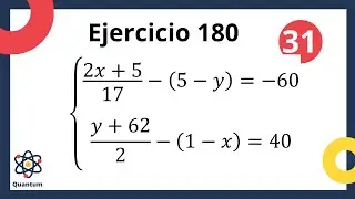 Sistema de Ecuaciones 2x2  | Álgebra de Baldor | Ej. 180-31| CON COMPROBACIÓN