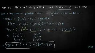 Derivatives and Integrals of Vector Functions: Full Lecture