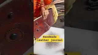 Handmade leather journal#youtubeshorts #ytshorts#handmade #viral #shorts