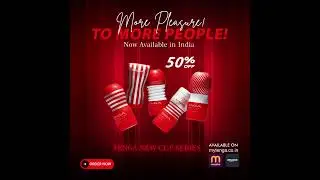 Introducing Tenga's All-New Cup Series 🚀 Now in India! 🇮🇳 Available now on Meesho and Amazon 🛒