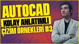✅ AUTOCAD ÇİZİM ÖRNEKLERİ #3 ✅ AUTOCAD 2021 - ÇİZİM | ÖĞRENME GARANTİLİ AUTOCAD DERSİ | AUTOCAD 2021