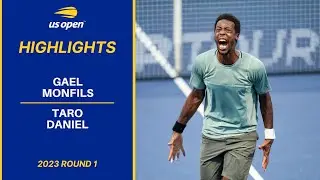 Gael Monfils vs Taro Daniel Highlights | 2023 US Open Round 1 Gameplay