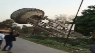 How water tank is destroyed?