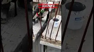 Applying epoxy at Segmental Beam || Engineer life #construction #engineerlife #epoxy