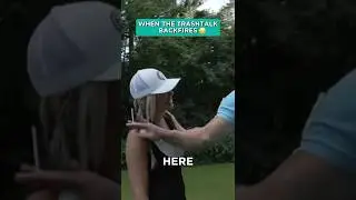 Trashtalk gone wrong #golf #drama