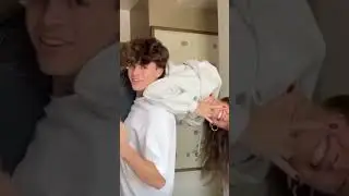 strong girlfriend lift carry weak boyfriend so easily #liftaguychallenge #workout #fitness