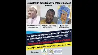 DIRECT:CONFERENCE DE L'ASSOCIATION DEMANDE KAFFO HAIRE DO GADIAGA 04 JANVIER 2026