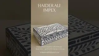 Bone Inlay Box | Handmade Decorative Jewelry Box by Haider Ali Impex | Global Export