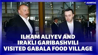 President Ilham Aliyev and Prime Minister Irakli Garibashvili visited Gabala Food Village