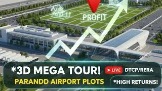 3D Walkthrough: Parandur Airport Plots! | India's Largest Airport In Tamil Nadu | DTCP/RERA Approved