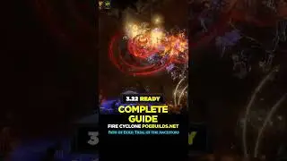 [POE 3.22] FIRE CYCLONE COMPLETE GUIDE - Poe Builds #shorts #pathofexile #poebuilds #poe