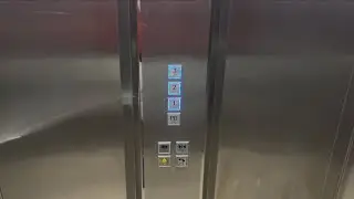 Buttons Fixed And BLUE LED Lights on the ThyssenKrupp Traction Elevator at Plaza Real Monterrey 