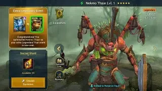 Extra Legendary Event Sacred Christmas Event Raid Shadow Legends ID CaptVladmir 25 December 2025