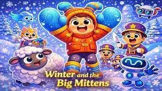 Winter and the Big Mittens | Finn & Dolly | 3D Cartoon for Kids | Winter Safety Story