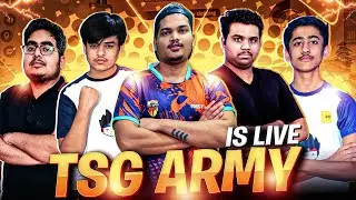 Free Fire Tournament Live With Team TSG ARMY SQUAD IN NEW MAP - Garena Free Fire Ao Vivo