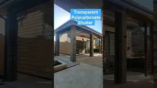 Security with Automatic Transparent Polycarbonate Rolling Shutter Doors