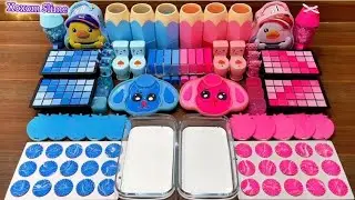 Mixing Blue vs Pink Slime With Cute Balloon Characters! 