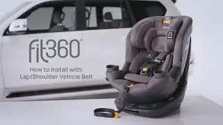 Chicco Fit360 ClearTex Rotating Convertible Car Seat - Installing with the Vehicle Seatbelt