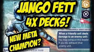 Jango Fett Decks X4 - So Many Options!! | Star Wars Unlimited