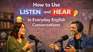 How to Use &ldquo;LISTEN&rdquo; and &ldquo;HEAR&rdquo; Correctly in English | English for Beginners