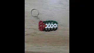 Handimade medal key with beads - ميدالية مفاتيح يدوية بالخرز