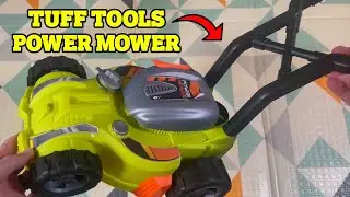 Kids Landscape Toys Ep 3: Lanard Tuff Tools : Power Mower Dad Review!