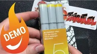 Copic Sketch Markers Blending Trio Set 5 DEMO