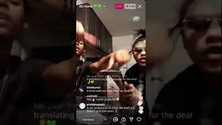 DThang On Instagram Live With BG Gz