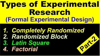 Causal (Experimental) Research Design Type (Part 2) I Marketing Research I Conceptual Diagram  | KUK