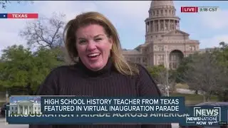 High school history teacher from Texas featured in virtual inauguration parade